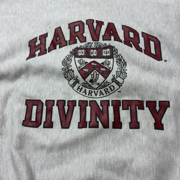Vintage Harvard University Crewneck Sweatshirt Logo L Champion Pullover Y2K - Picture 4 of 8